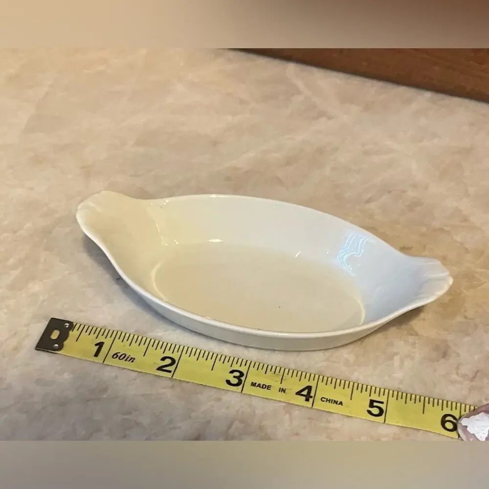 Hoan French Porcelain eared gratin dishes -2